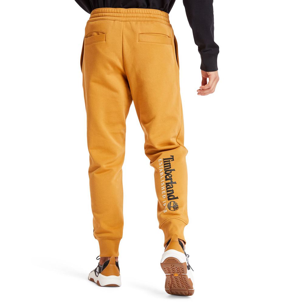 Timberland Mens Pants Essential Logo Sweat - Brown - India LP1625984